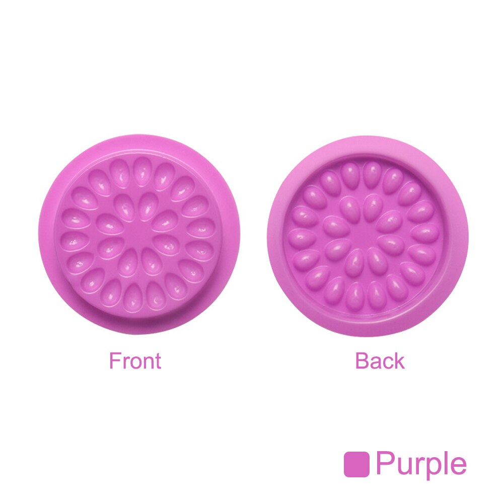 10 stücke Kleber Dichtung Pad Für Wimpern Verlängerung Transparent Kleber Halter Wimpern Kleber Kunststoff Kleber Palette Paste Eeyelash Werkzeuge: Purple