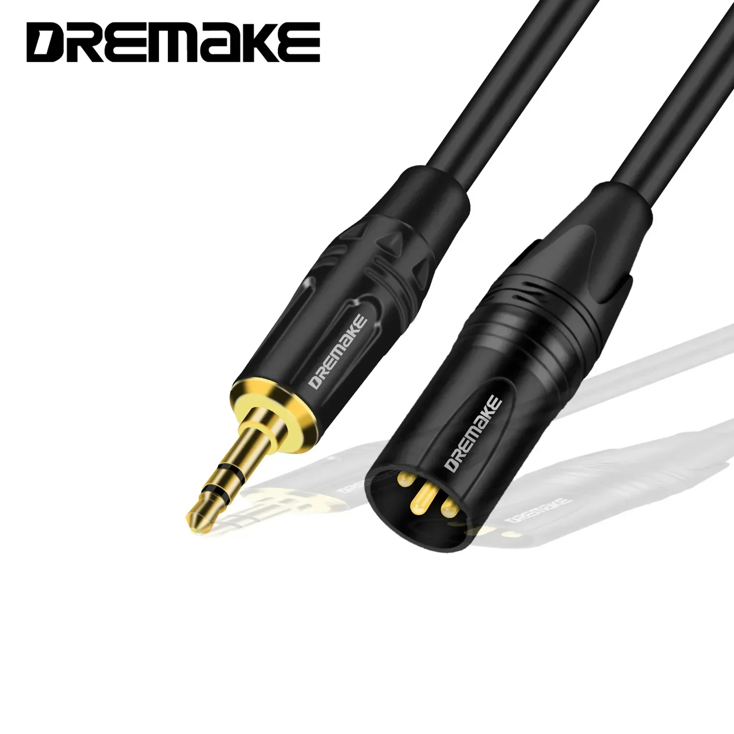 Kabel XLR do 3,5 mm Niesymetryczny męski XLR do 1/8 cala Stereo Jack Aux Kabel mikrofonowy do telefonu komórkowego Mikser głośników do laptopa