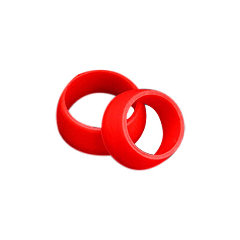 2Pcs Bicycle Seat Post Rubber Ring Dust Cover Cycling Silicone Waterproof Mountain Bike Seatpost Protective Rings for MTB Bikes: Red / 25-30mm
