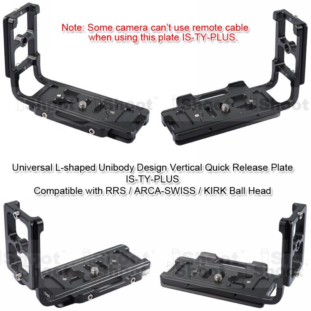iShoot L Bracket Vertical Quick Release Plate Camera Holder Grip for Nikon D7100 D7000 D5200 D5100 D5000 D3200 D300/D600 D90 D80