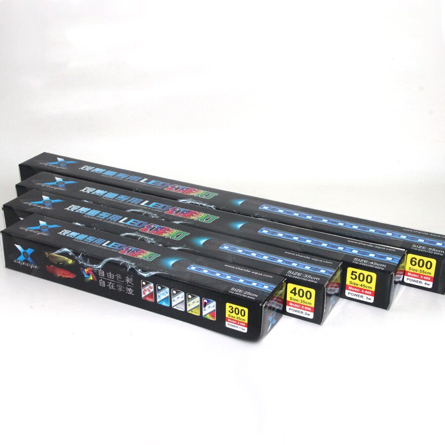 Hoge 25-55 Cm Afstandsbediening Kleurrijke Led Aquarium Licht Aquarium Koraal Lamp 5050 Rgb Submersible Lichten