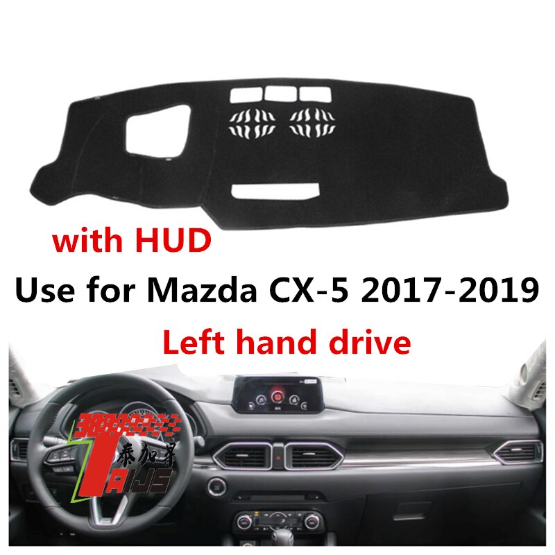 Taijs Linksgestuurde Hoge Polyester Fiber 3 Kleuren Auto Dashboard Cover Dash Mat Voor Mazda CX-5 Met Hud