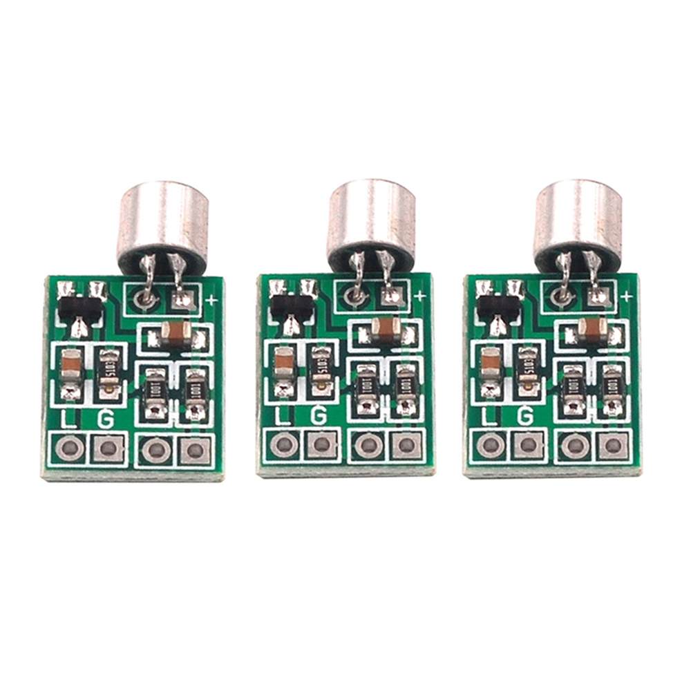 1/2/3/5 Uds Mini micrófono módulo amplificador de Audio placa de circuito de altavoz DC 2,5-9V 14x12mm accesorios de micrófono: Verde