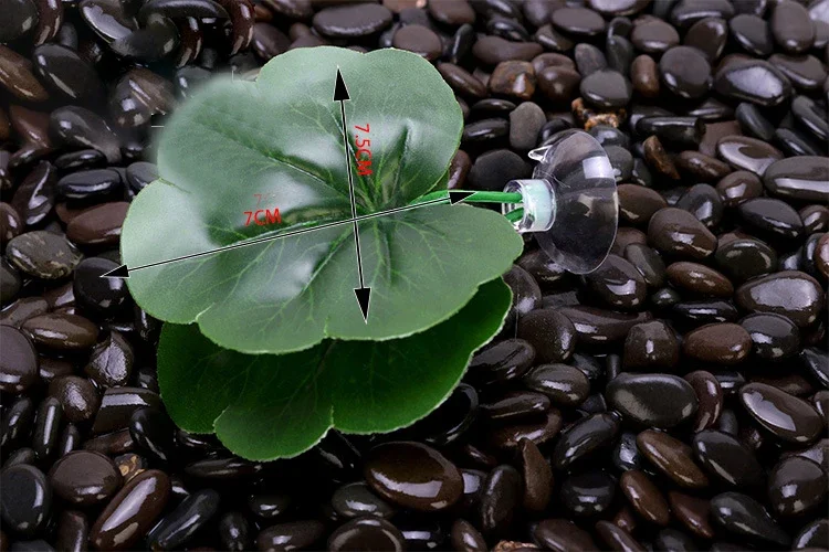 1 Uds. De hojas artificiales para pecera, decoración de cama para descanso de peces, decoración de acuario, cama flotante, hamaca de hojas, perca de lucha, Betta Spawning: Gris claro