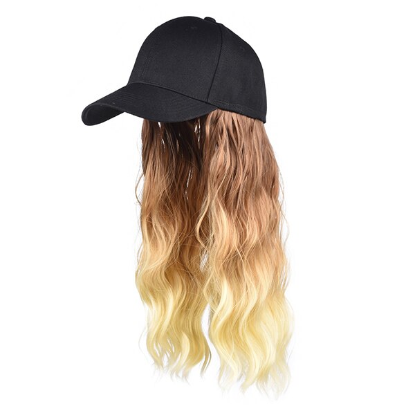 Tomo Korte Baseball Cap Haar Pruik Synthetische Natuurlijke Wave Hair Extensions Pruik Met Hoeden Verstelbare Voor Vrouwen Blonde Kleur: Hei 27 613