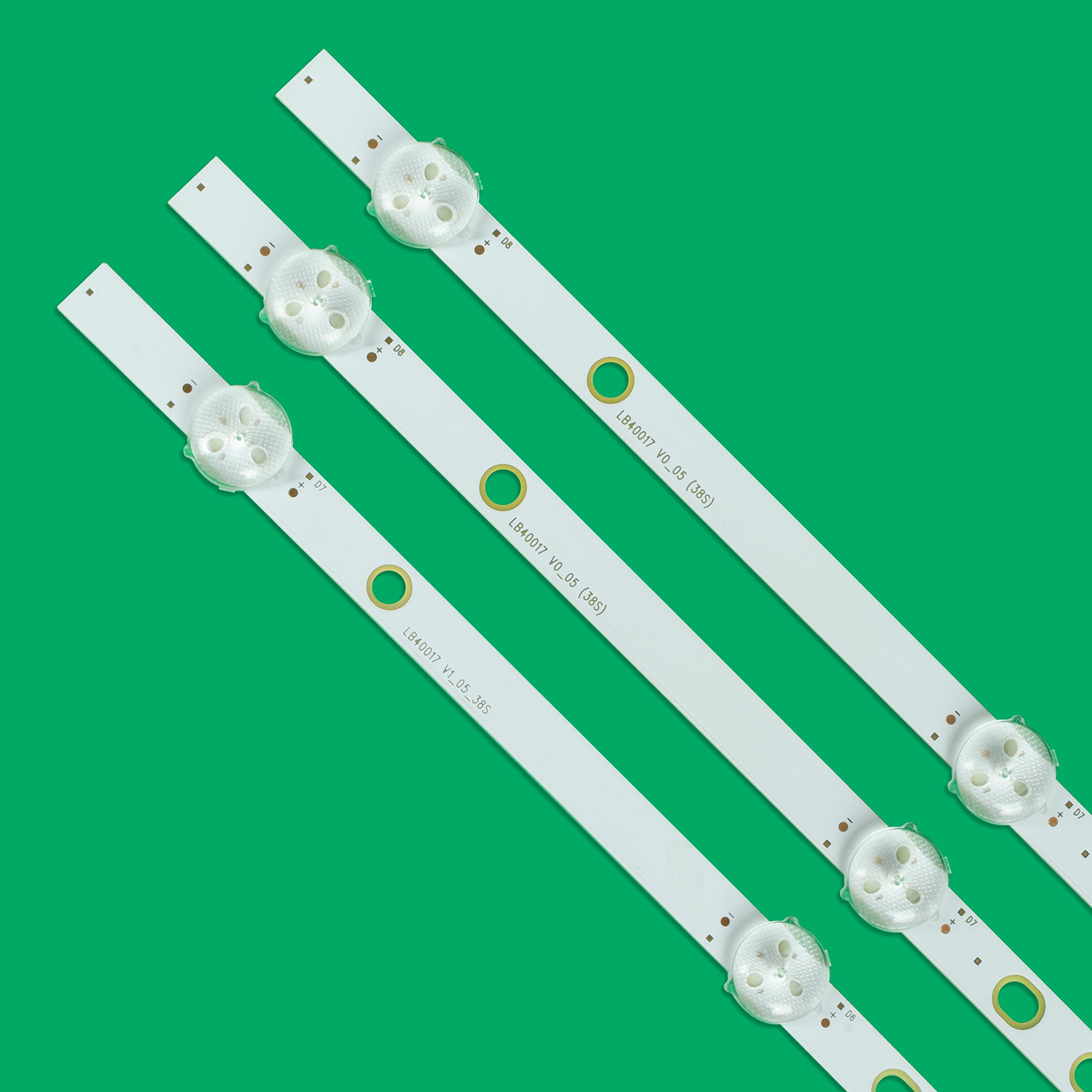 Kit 3 PCS 745mm LED backlight strip voor LG vestel BUSH DLED40287FHD LB40017 V1_05-38S 17DLB40VXR1 VES400UNDS-2D-N11