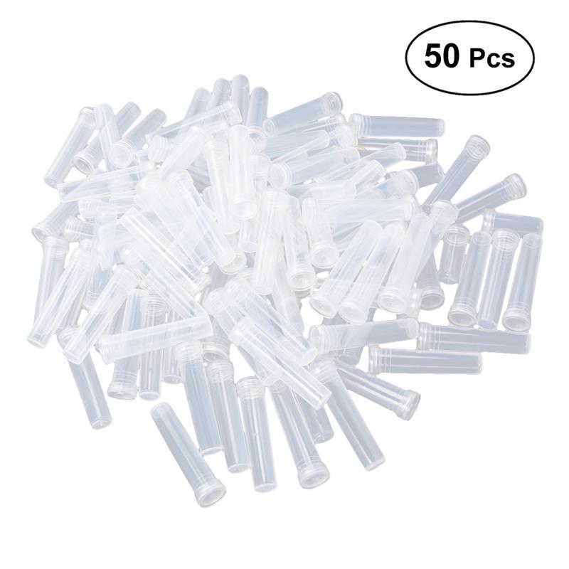 Healifty 50 Uds. Tubo con flor transparente práctico tubo con flor s contenedor de agua para floristería
