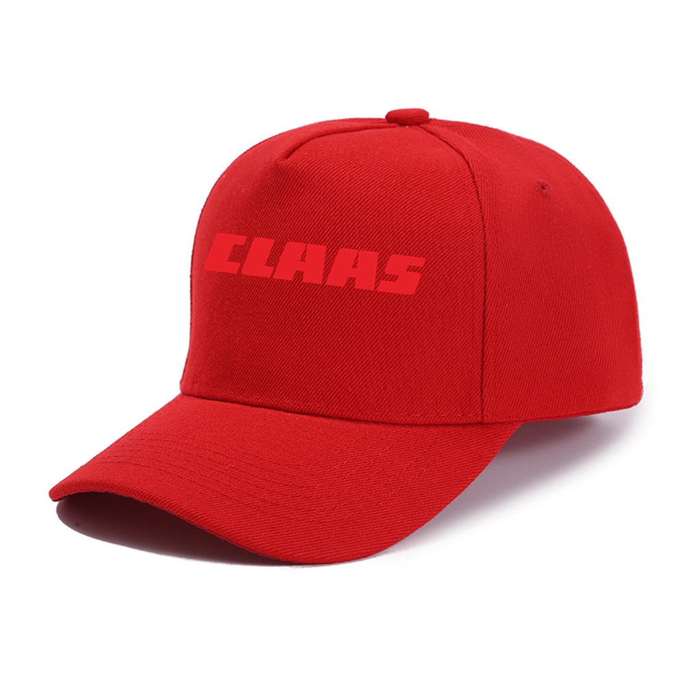 Claas Baseball Cap Tractor Landbouw Mannelijke Zonneklep Cap Unisex Zonnescherm Stofdichte Baseball Cap Mode Verstelbare Leisure Caps Hoed: Rood