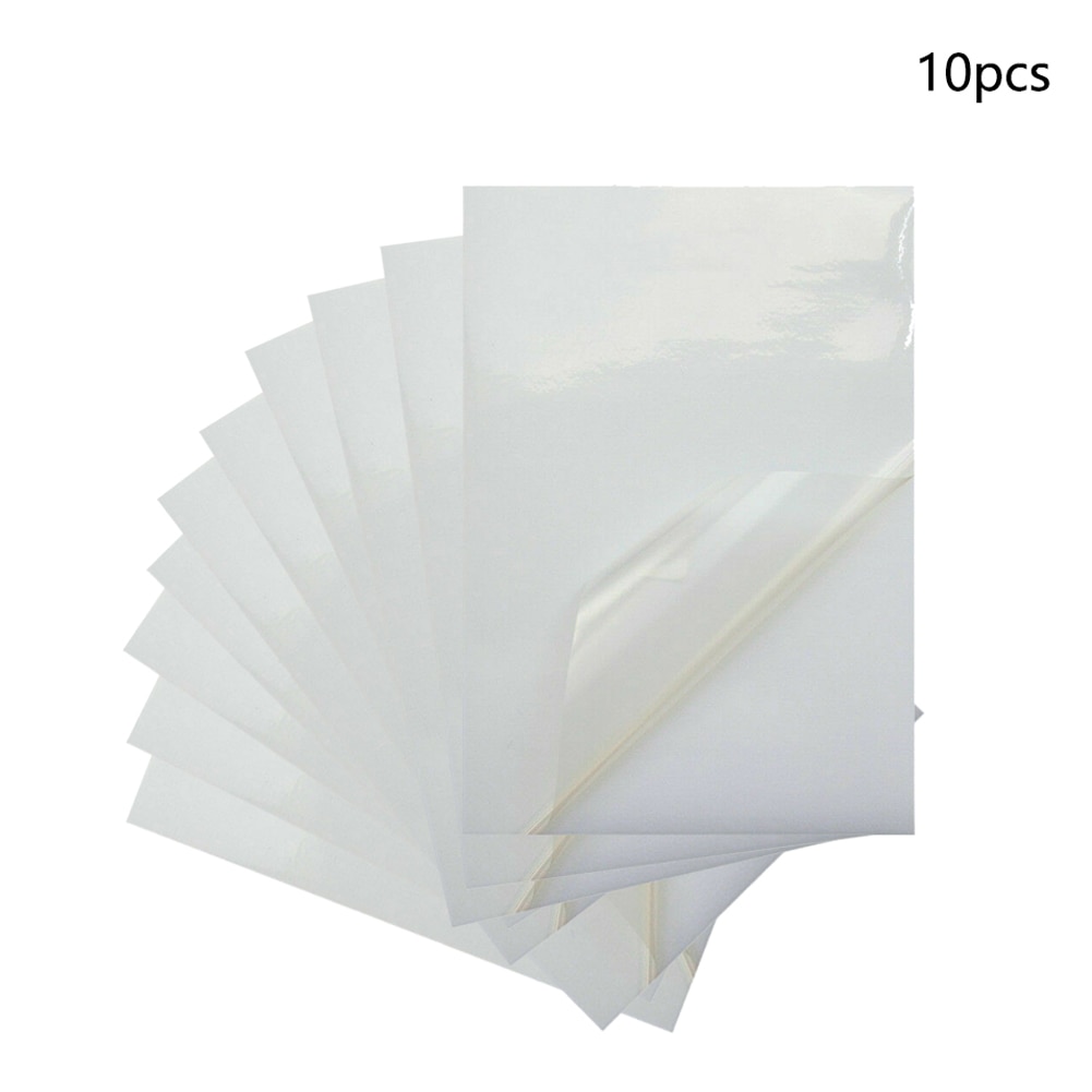 10x a4 resistente ao desgaste à prova dscratágua scratchproof claro adesivo acessórios portátil pvc liso escritório anti quebra papel de impressão