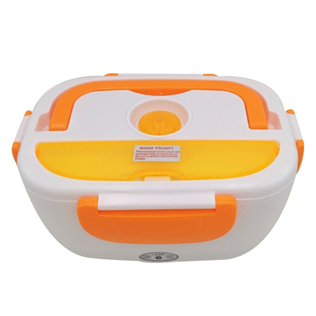 casa macchina pranzo scatola elettrico portatile a doppio uso pranzo scatola riscaldamento elettrico per casa ufficio macchina contenitore per riso scaldavivande: Arancione