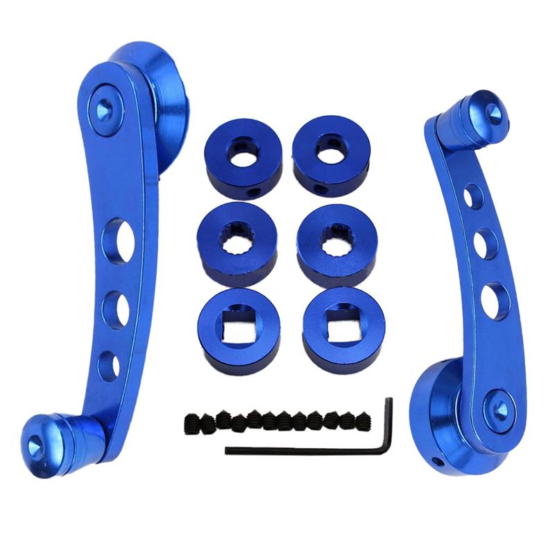 1 Paar Universal Aluminium Car Auto Raambedieningsmechanisme Krukken Deur Glas Handvatten Kit