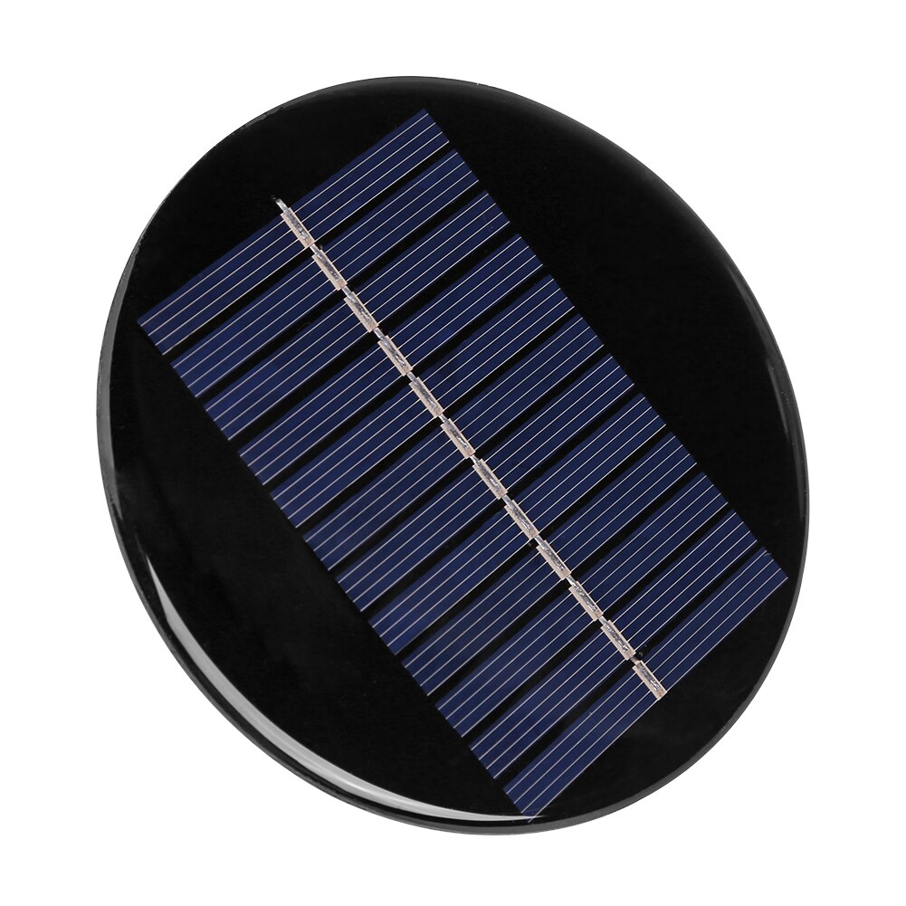 Panneau solaire rond 6V 0.8W 100mm, Module de voyage extérieur, chargeur solaire pour bricolage, projets d&#39;éclairage solaire, alimentation spéciale