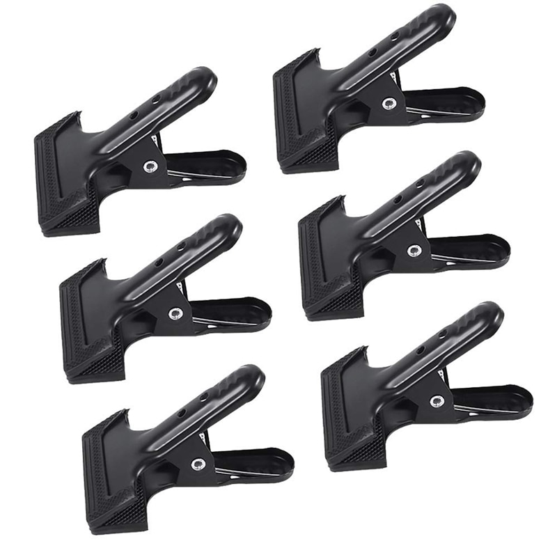 6-Pack Set Hintergrund Schellen 4,3 Zoll Mit 2,2 Zoll Max Öffnung Fotografie Clips Heavy Duty Frühling Hintergrund Clamp für Foto Stu