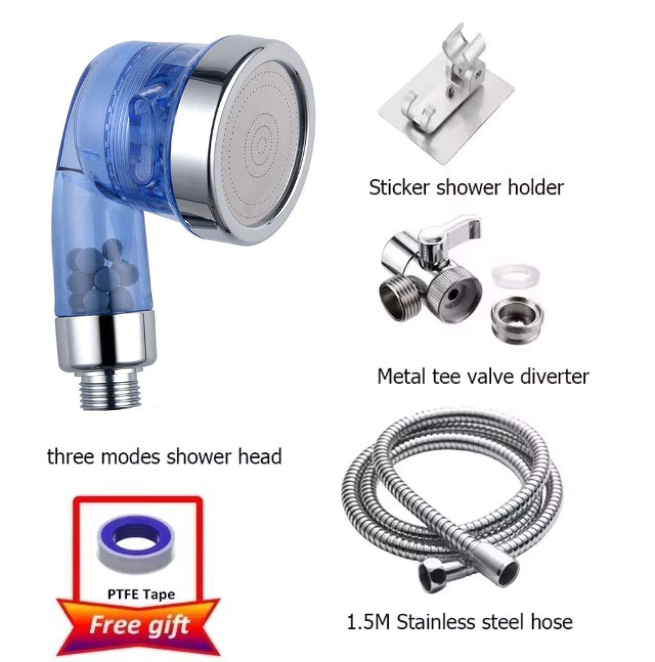 extensor de grifo, cabezal de ducha externo, adaptador de grifo de baño, accesorio, grifo de lavabo, juego de cabezal de ducha externo: Gris