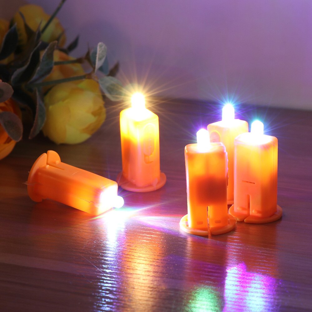 10Pcs Paper Lantern LED Light LED Party Lights for Wedding Birthday