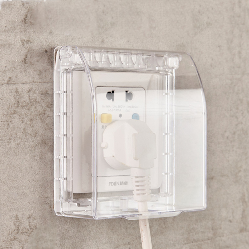Waterproof Box DustProof Protective Cover Universal Wall Socket Switch Plate Outlet Door Bell Box 86 Type Splashproof Box: 02