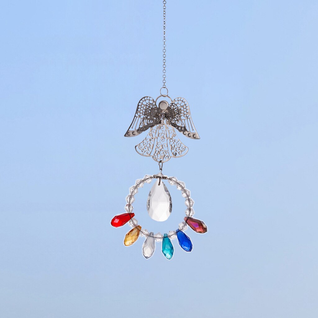 Glass Crystal Ball Prism Rainbow Maker Outdoor Hanging Suncatcher Ornament Home Office Restaurant Decor: Style A