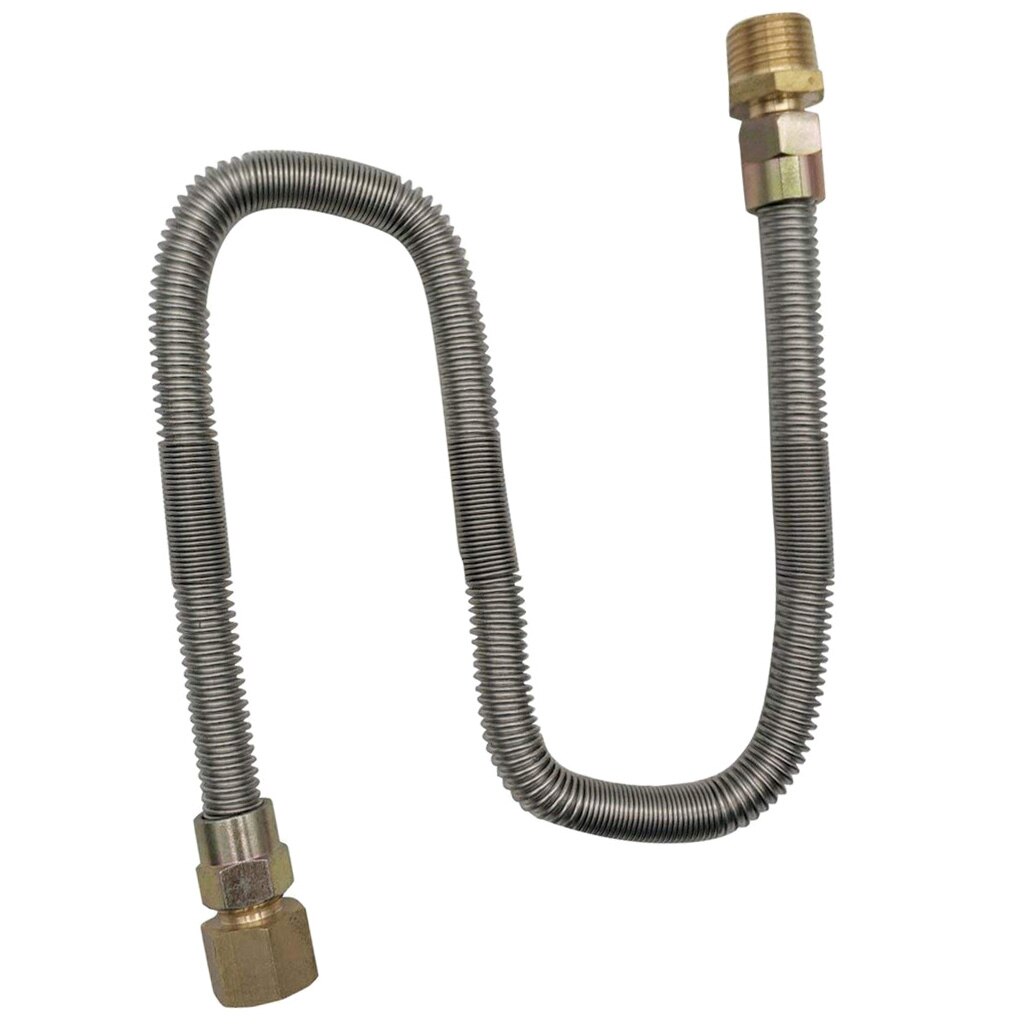 1/2' X 24' Non-Whistle Flexible Flex Gas Line Connector Kit For NG Outdoor Stove Accessories