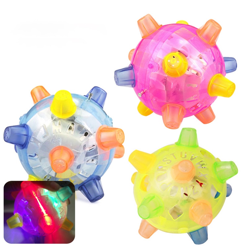 Bolas saltarinas brillantes, juguetes Flash, novedad, música divertida, bolas de baile, creativos para niños, , pelota de bebé que rebota