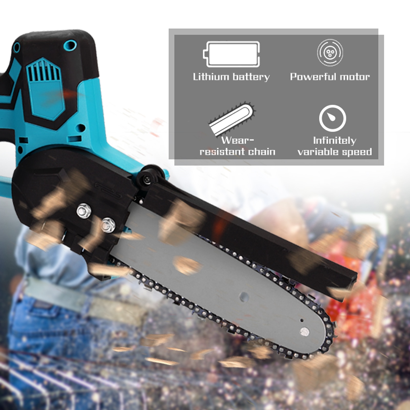 Draagbare Elektrische Snoeizaag Elektrische Kettin... – Grandado