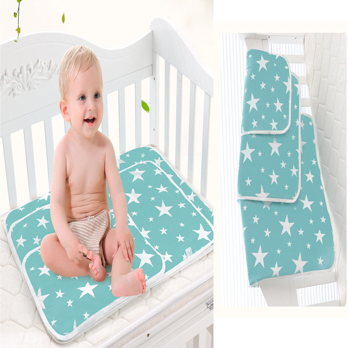 Wasbaar Pasgeboren Baby Matras Ademend Levert Waterdichte Crib Sheet Urine Supply Matrassen