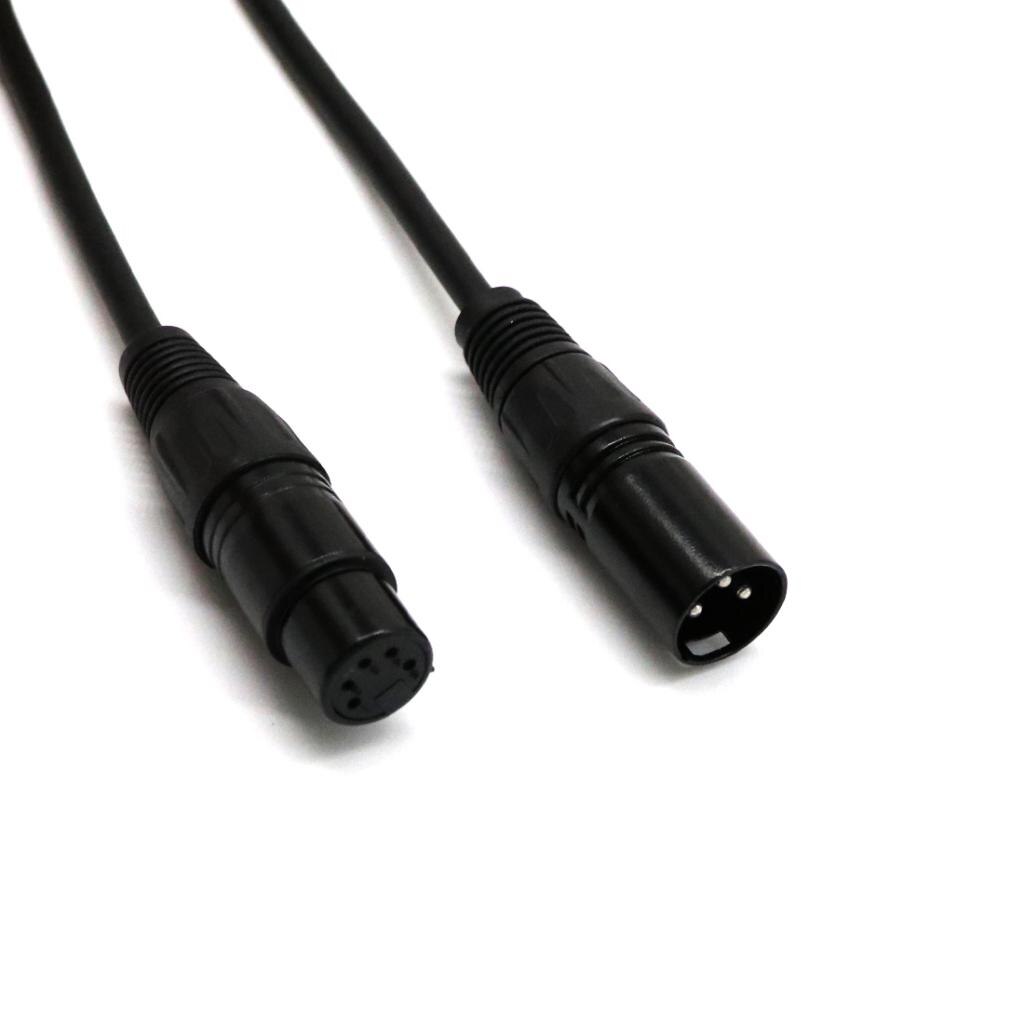 5Pin Female To 3Pin XLR Male DMX Adapter Cable Lead Lighting Accessory