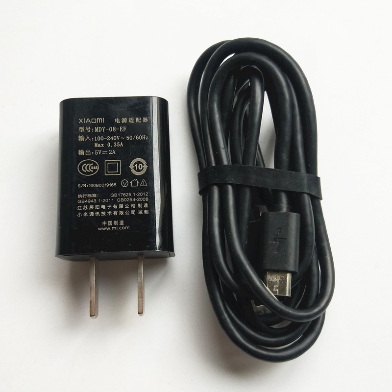 Xiaomi-cargador de viaje Mi 4X 4C Original, Cable Micro USB 5V 2A, adaptador de enchufe para EE. UU., para Redmi 7 7A 6A 5A Note 6 5 pro S2/A2 Lite