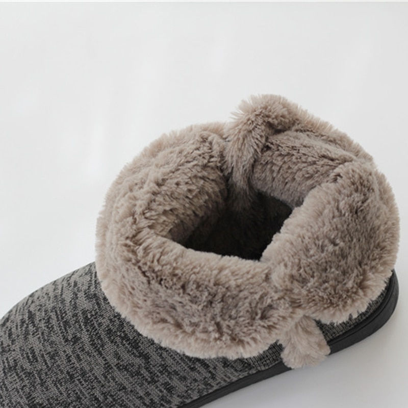 Kvinders hjemmesko plus plys fleece vinter ankelstøvler hjemmesko gulv bomuld slippers indendørs udendørs hyggesko par