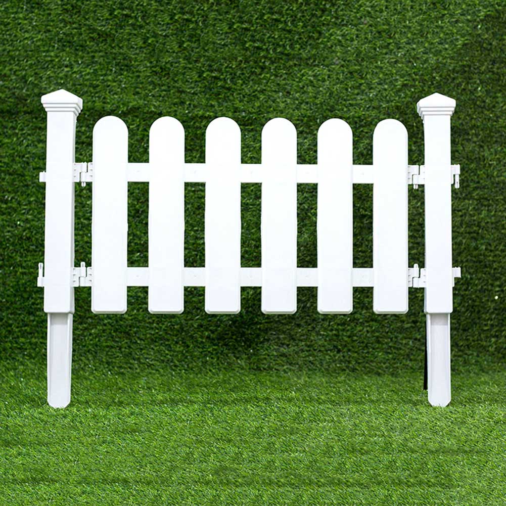Miniature Wood Fencing White PVC Plastic Fence European Style For DIY Fairy Garden Driveway Gates Christmas Tree Decor Ornament