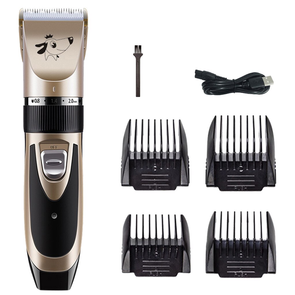 Haar Schermaschinen Elektrische kabellos Haustier Rasierer Haarschneidemaschine LCD Digital Haar Trimmer Rasierer Maschine freundlicher Hairdresse Hause Haarschnitt: Gold