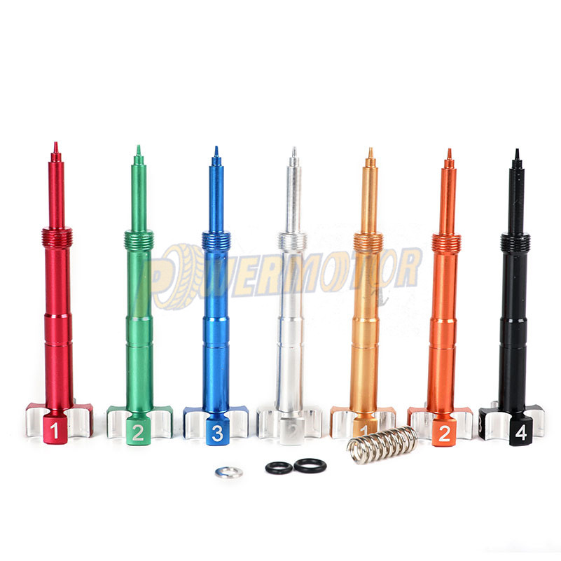 Tornillo de mezcla de combustible CNC fácil de ajustar, tornillo de mezcla de combustible de aire CNC para motocicleta ATV Dirt Bikes FCR carburador MX Motor de 4 tiempos