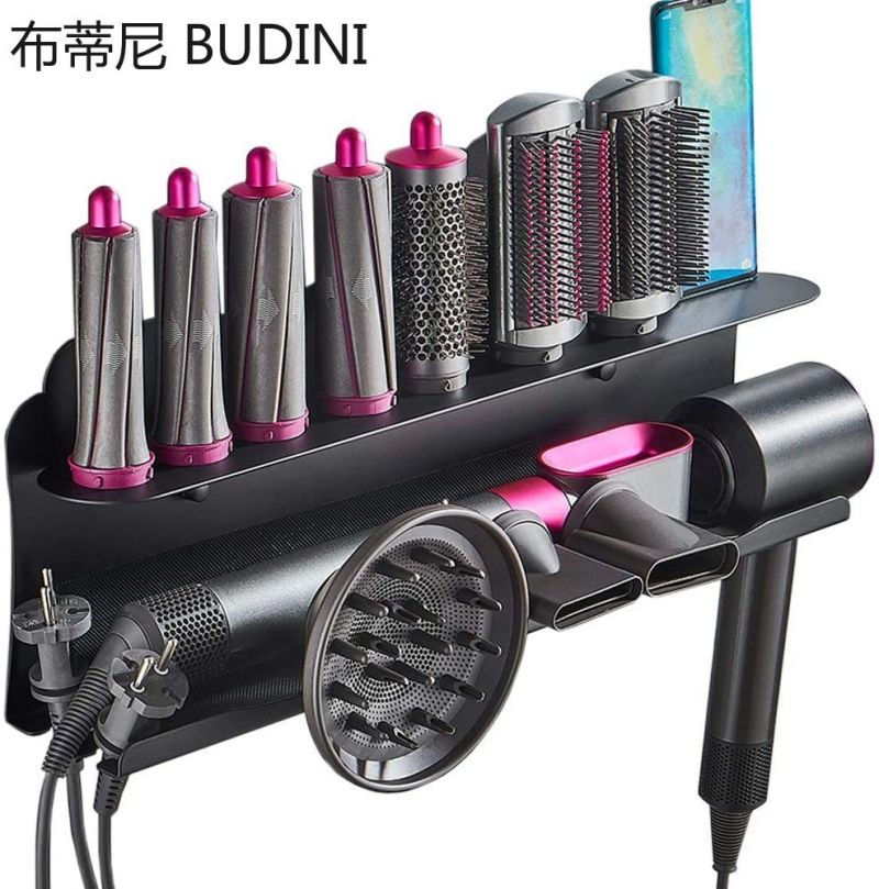 Wall Mount Houder Voor Dyson Airwrap Styler Organizer Stand Opbergrek Voor Krultang Wand Vaten Borstels Voor Badkamer