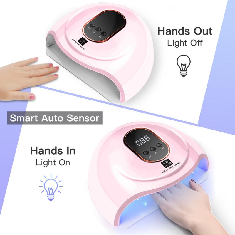 54W lámpara de uñas LED UV LED para manicura secador de uñas de Gel de uñas esmalte lámpara 30s/60s/90s Auto Sensor de herramienta de la manicura