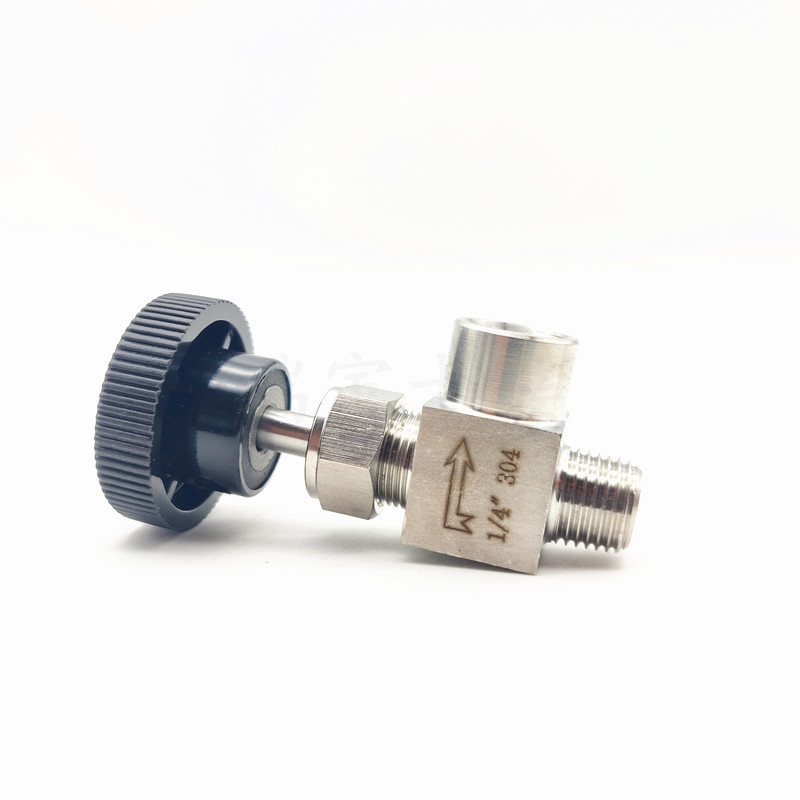 Needle valve Adjustable Right angle 1/4" 3/8"1/2"male to female thread SUS304 Flow Control shut off crane needle valve