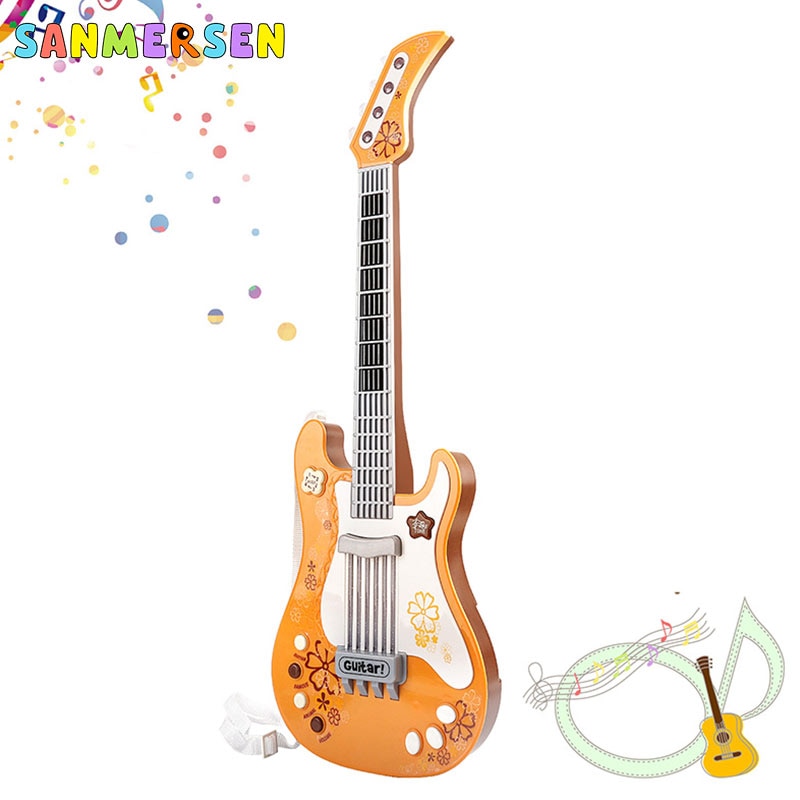 Kinderen Elektrische Gitaar Speelgoed Kid Interesse Ontwikkeling Met Levendige Geluiden Muziekinstrument Speelgoed Gitaar Speelgoed Voor Kinderen