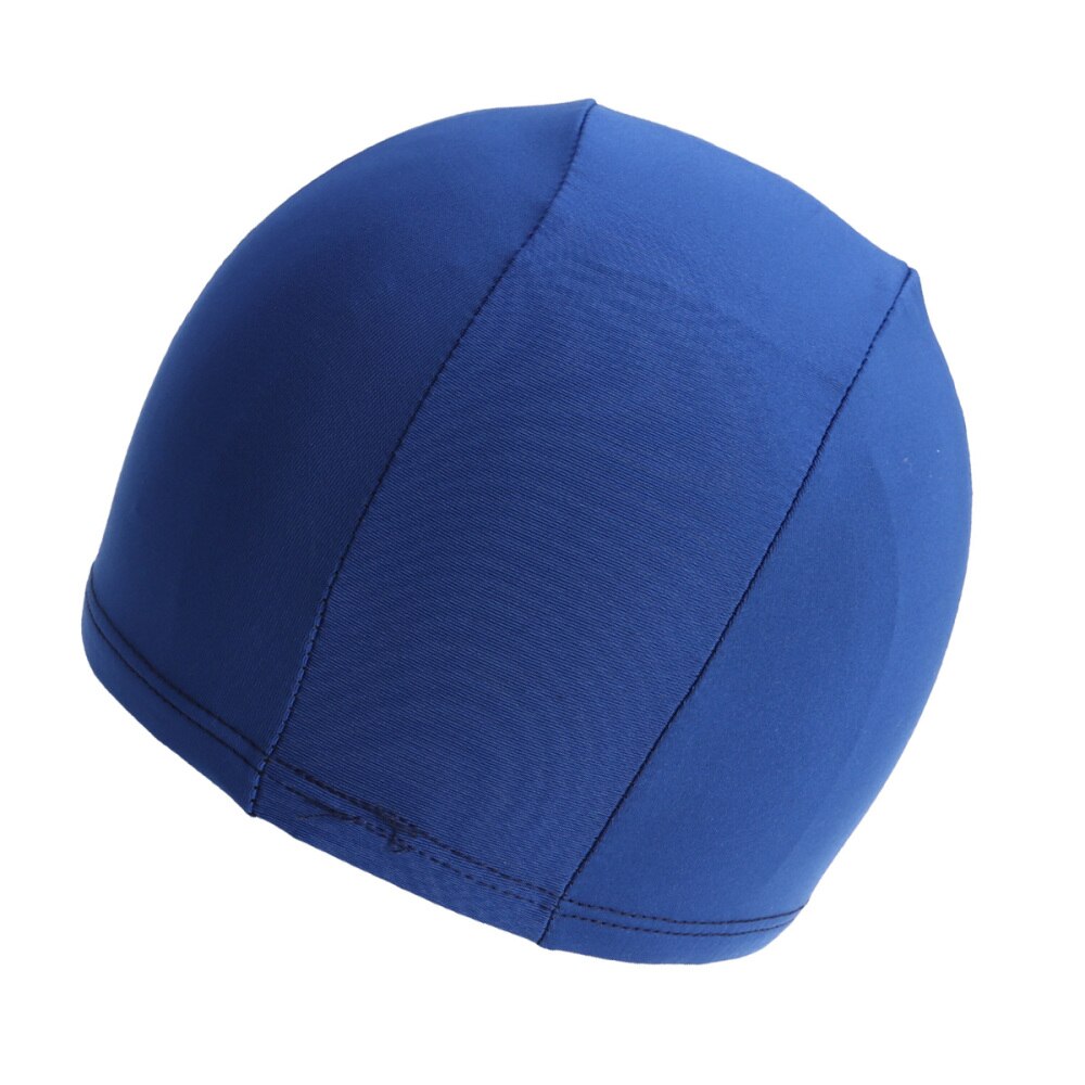 2pcs Stretchable Simple Polyester Swim Caps Unisex Swimming Cap Comfortable Fit Swimming Caps Shower Caps for Adults: Dark Blue