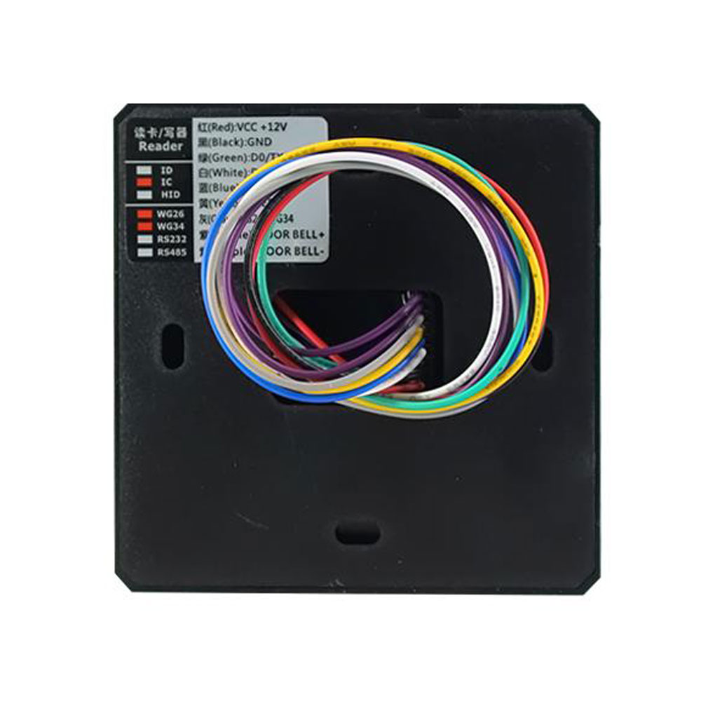 Lector de teclado RFID ID 125K wiegand26/34 salida impermeable IP67 instalación exterior utilizado para el lector de Control de acceso