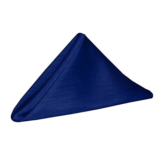 Servetdoek, bruiloft, bruidsdouche, verjaardag, jubileum, vrijgezellenfeest, kerstroos, tafeldecoratie: Koningsblauw