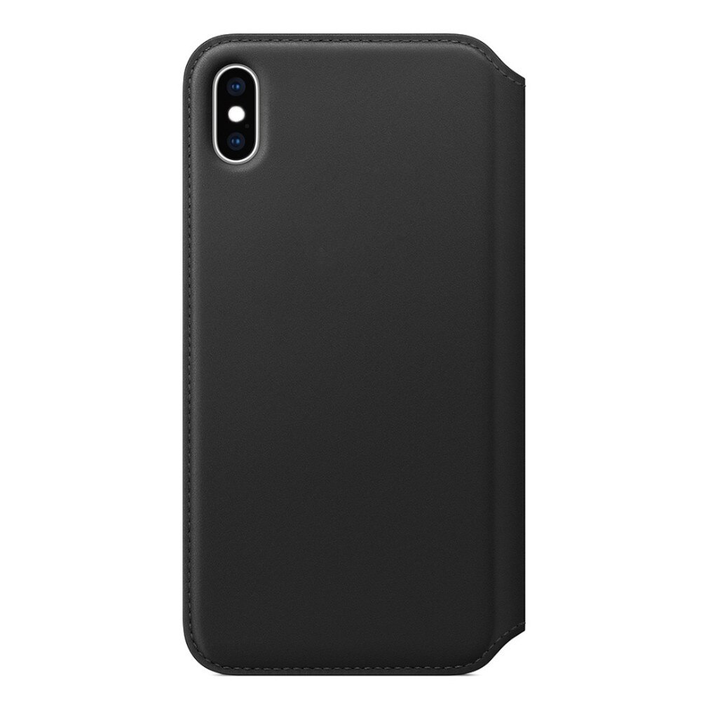 Echtem Leder Folio Fall für IPhone X XS MAX 11 pro max Echt Leder Folio Telefon Abdeckung für IPhone 11/11 pro Nette Abdeckung: for iphone 11 pro / Black