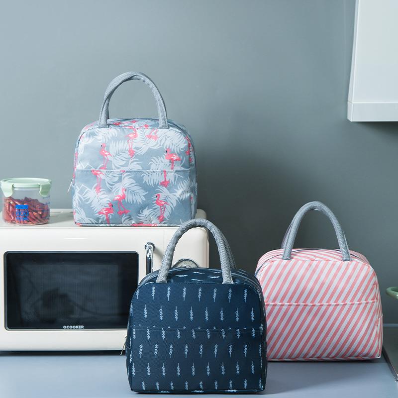 Draagbare Lunch Tas Thermische Geïsoleerde Lunch Box Tote Koeler Handtas Bento Pouch Diner Container School Voedsel Opslag Zakken