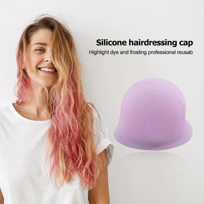 Professionele Siliconen Herbruikbare Hair Colouring Highlighting Dye Cap Frosting Tipping naald Styling Tool Haar Verven Cap Tool