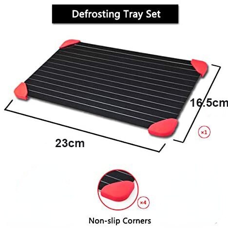 Aluminum quick defrost tray frozen meat thawing fresh and healthy quick defrost board kitchen tool: S set
