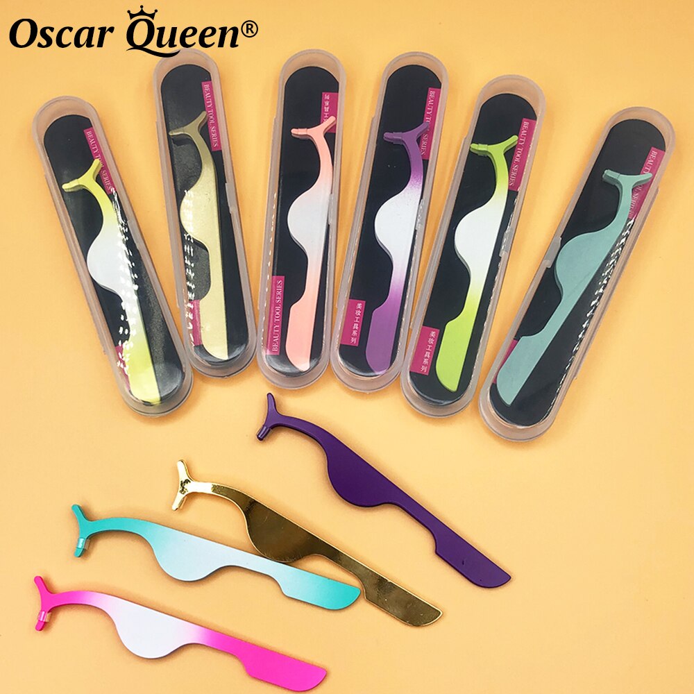 Wimpers Pincet Professionele 10/20/30 Pcs Mink Wimpers Pincet Rvs Makeup Tools Tweezer Case