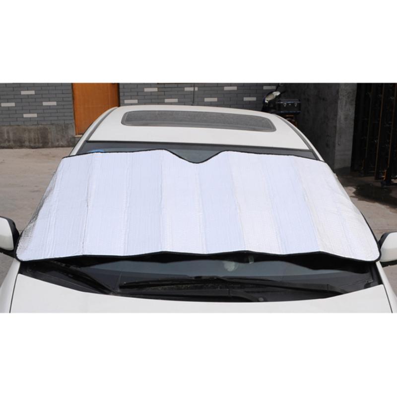 130 x 60cm folie bilvindusdeksel auto frontrute varme solskjerm visir deksel front solskjerm uv protect film skum