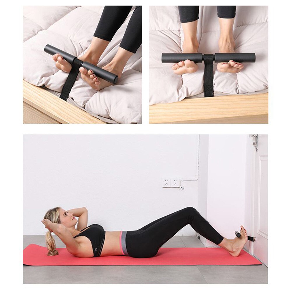 Door Sit Up Bar for Assisted Sit Ups Foot Holder Assist Device Aid for Abs and Crunches Padded with Door Anchor In Stock