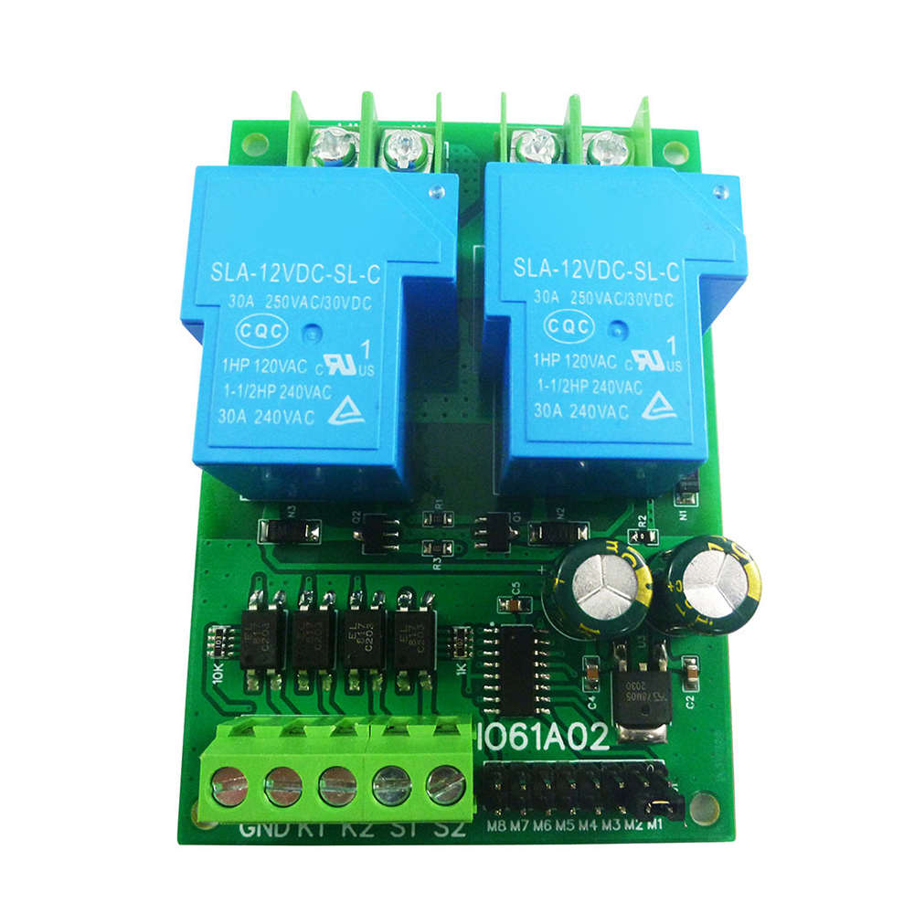 30A DC12V/24V Dc Motor Controller Relais Board Vooruit Achteruit Controle Limiet Start Stop Schakelaar Voor Garagedeur crane Lift