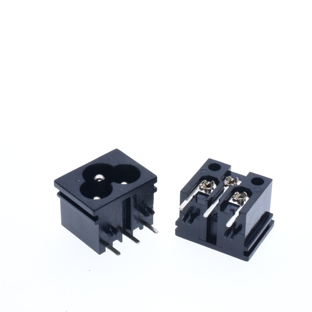 IEC320 C6 3Terminal AC Energie Stecker Einlass Buchse AC 250V 2,5 EIN Schwarz drei kerne von schweißBar draht buchse Energie versorgung