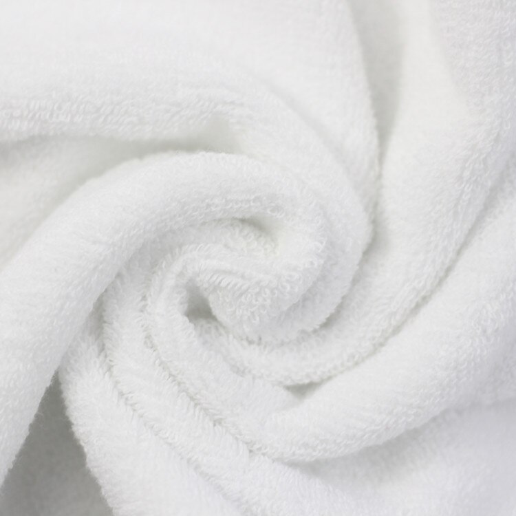 Cotton Fast-drying Sports Towel Gym Sport Footy Travel Camping Hiking Swimming Wipe towel lengthened thickened towel 32*110cm: White