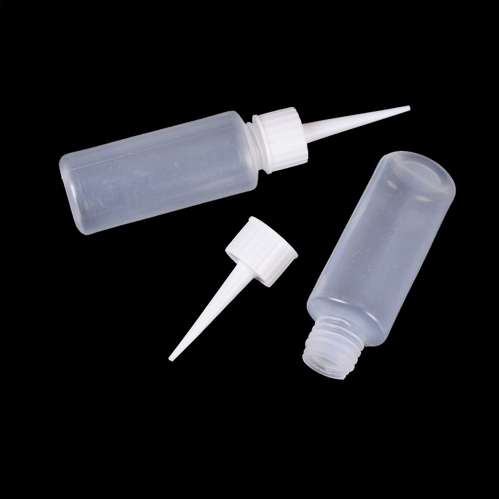 2Pcs 50Ml Pe Squeezable Liquid Fles Plastic Flessen Naald Fles Dropper Eye Liquid Container Lege Dropper