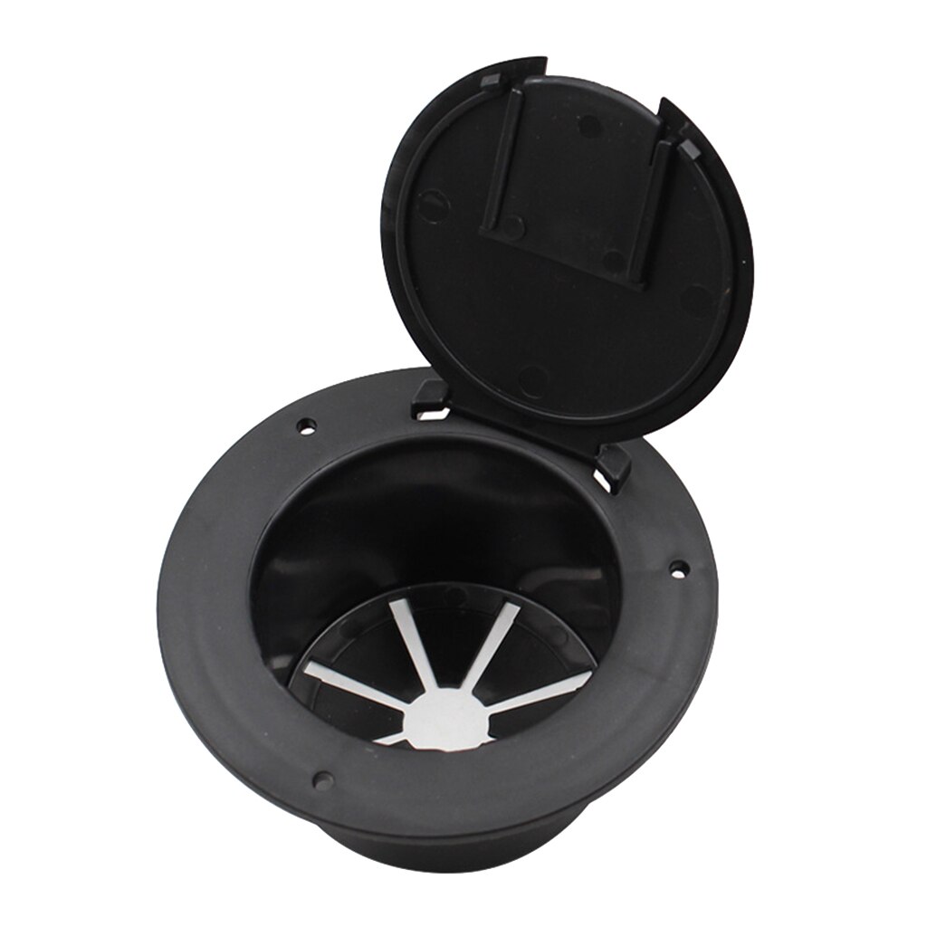 5.2inch Round Electrical Cable Hatch Black for RV Trailer Camper
